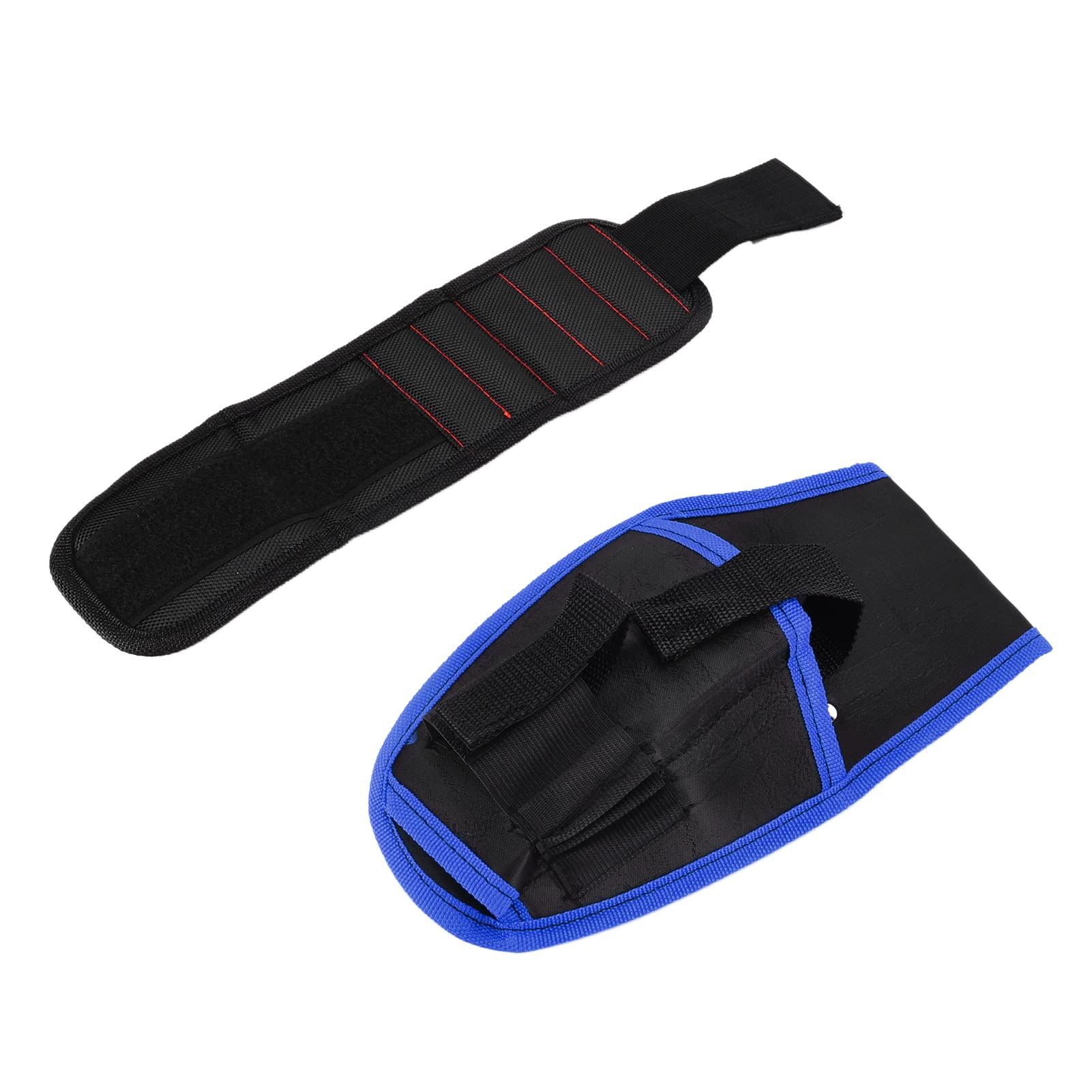 **Electrician Tool Waist Bag - Heavy Duty Drill Tool Pouch with Multiple Pockets for Electrical Tools & Accessories (Blue Trim) - Perfect for Electricians, DIY Enthusiasts & Construction Work**