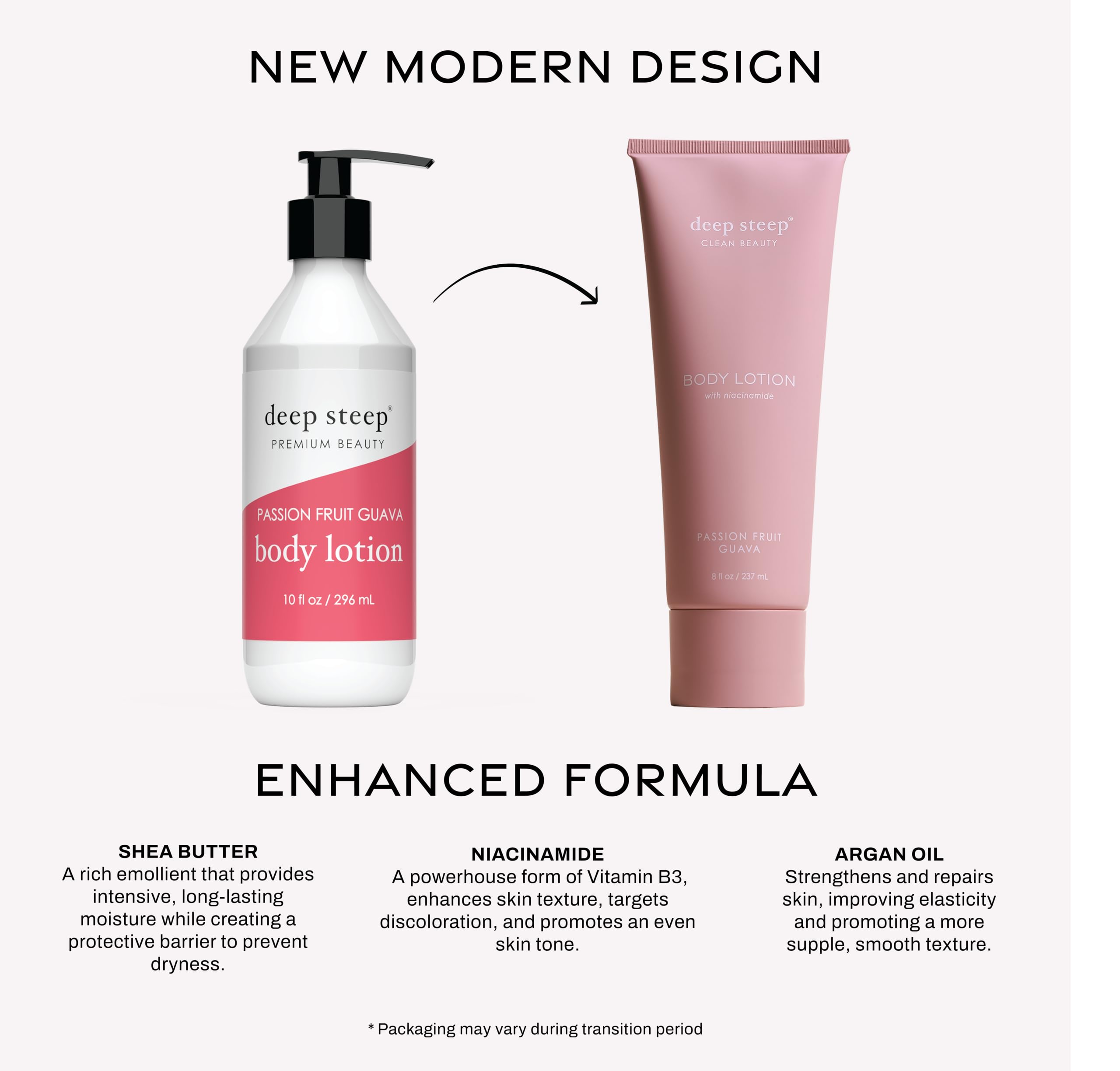 Deep Steep Classic Body Lotion - Passion Fruit Guava Scent | Moisturizing & Nourishing for Dry Skin | Perfect for Daily Hydration & Spa Days