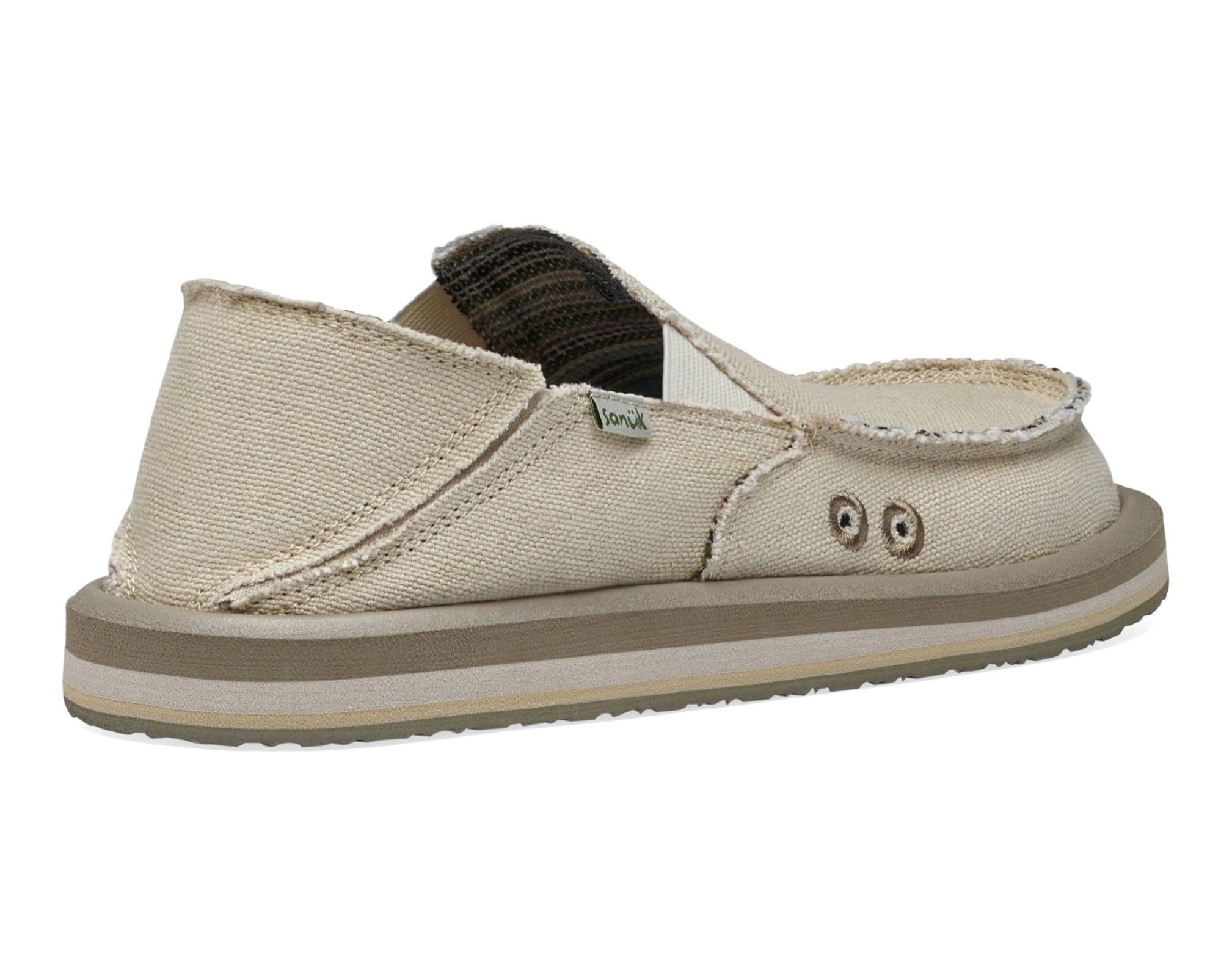 Sanuk Men's Donny Hemp Slip-On Loafers - Comfortable Memory Foam Footbed Casual Shoes for Walking, Travel & Everyday Wear