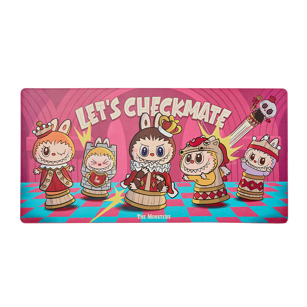 POP MART THE MONSTERS Let's Checkmate Series Gaming Mouse Pad - Large Non-Slip Desk Mat for Computer, Office & Gaming Setup