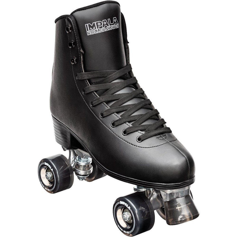 Impala Black Roller Skates for Women & Men - Outdoor & Indoor Quad Skates for Beginners & Pros - Perfect for Rinks, Parks & Roller Derby