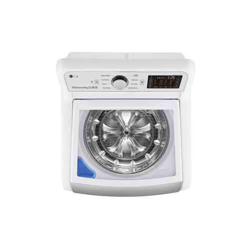 LG 12kg Top Load Washing Machine with TurboClean3D™ Technology - Energy Efficient Large Capacity Laundry Washer for Home & Family Use