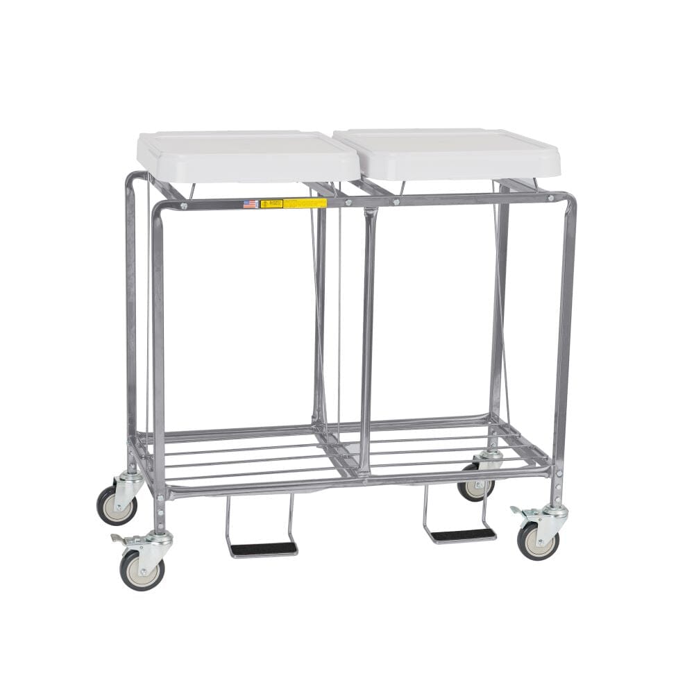 Double Leakproof Laundry Hamper with Lid - No Bag Needed | Perfect for Home, Dorm, or Travel Use