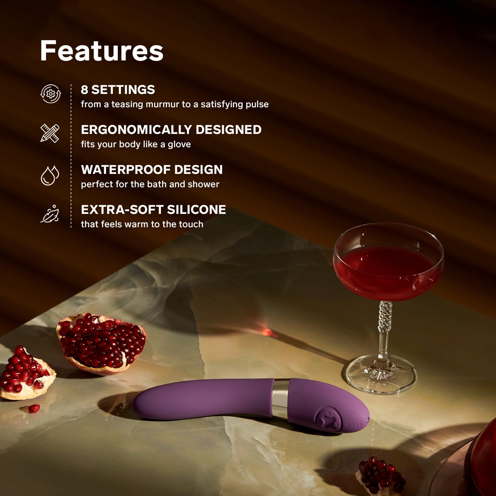 LELO Elise 2 G Spot Vibrator - Dual Motor Waterproof Sex Toy for Women - Powerful Clitoral & G-Spot Stimulation - Perfect for Solo Play & Couples Intimacy - Luxury Plum Purple Adult Toy