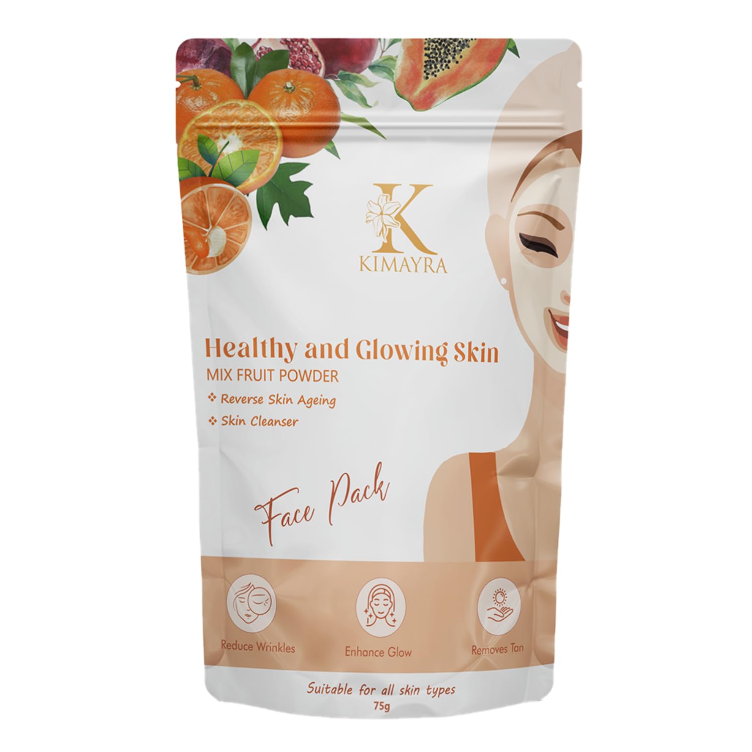 Organic Turmeric & Sandalwood Face Pack Powder for Glowing Skin - Brightening, Exfoliating & Acne Treatment - DIY Skincare for Daily Use & Spa Days