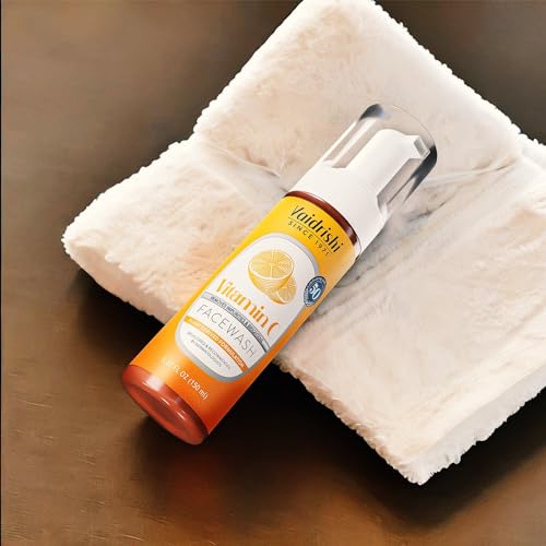 Vaidrishi Vitamin C Face Wash for Brightening & Rejuvenating Skin | 150ml | Gentle Cleanser for Glowing Complexion | Morning & Night Skincare Routine | Suitable for All Skin Types