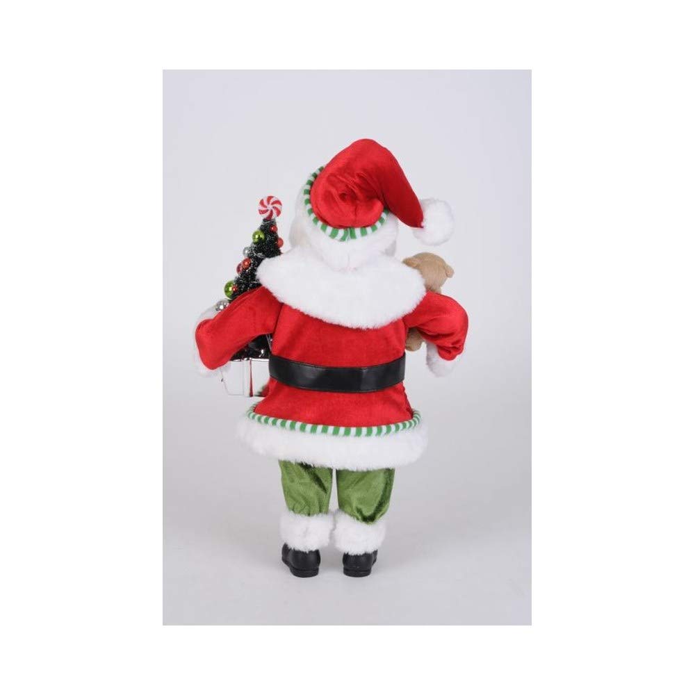 Karen Didion 17-Inch Lighted Yum Yum Cookies Santa Figurine - CC16-231 | Christmas Decoration for Home, Office & Holiday Party Decor