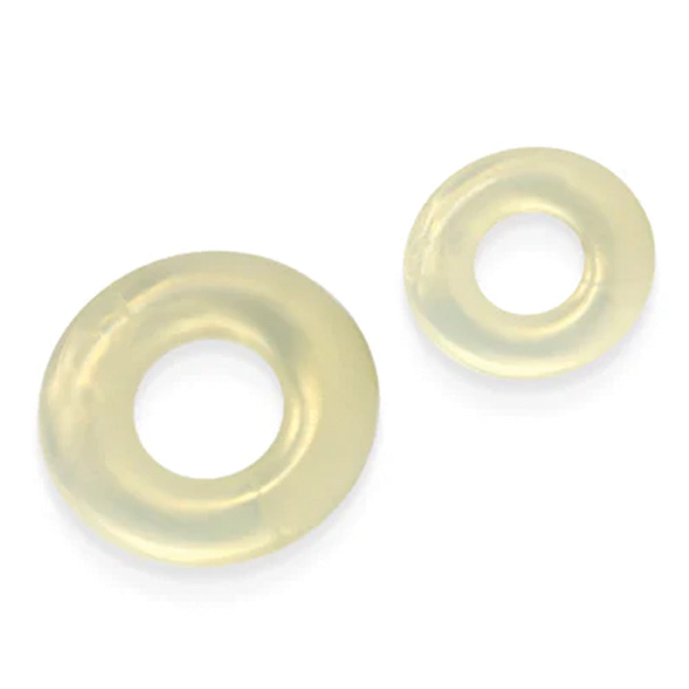 Premium Double Stack Cock Rings 2 Pack - Ultra-Strength Silicone Stretchy Cock Rings for Men, Couples & Solo Play - Enhance Pleasure & Performance - Perfect for Couples Play, BDSM & Sensual Massage