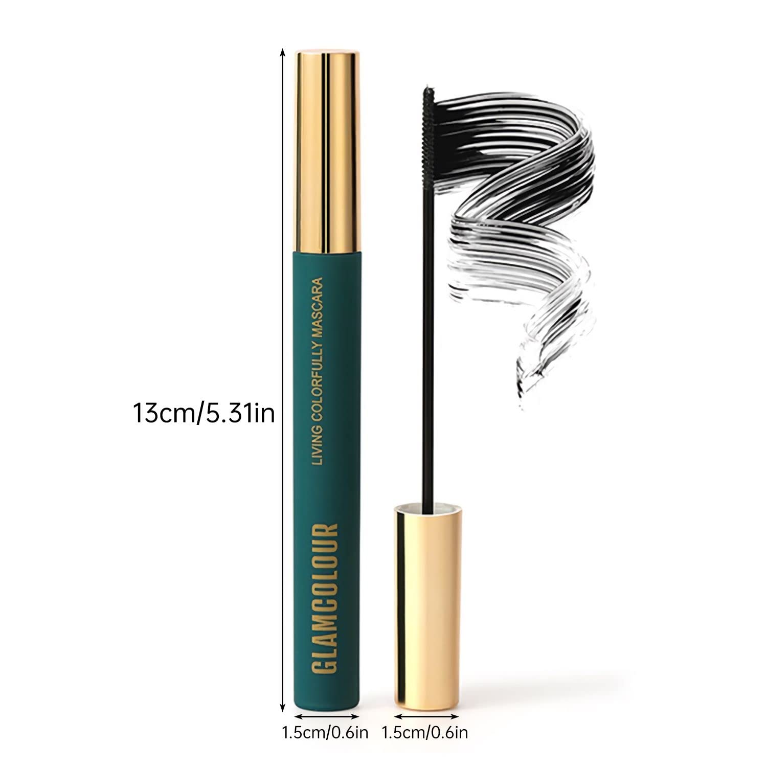 Naiart Magic Color Skinny Eyelash Curler & Silk Fiber Mascara Set - Waterproof, Black | Perfect for Natural Lashes, Daily Makeup & Special Occasions