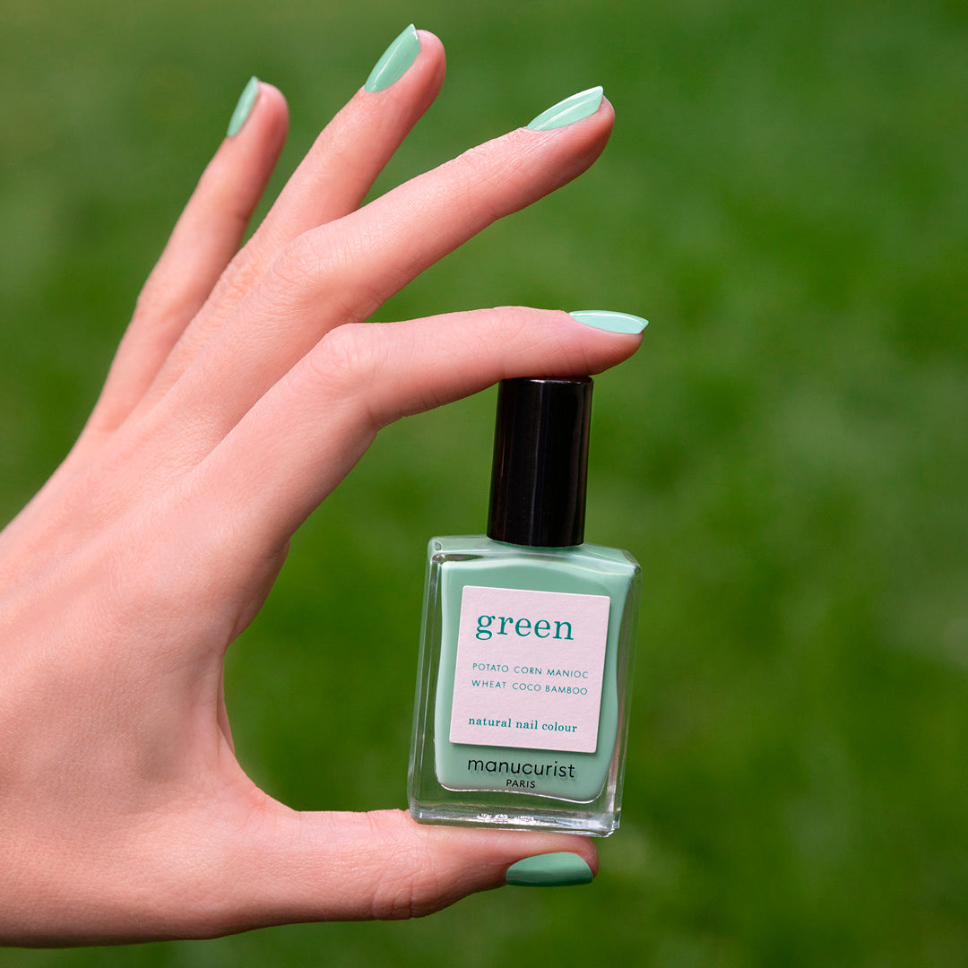 Organic Green Nail Polish - Vegan, Non-Toxic & Long Lasting - Perfect for Manicures, Pedicures & Nail Art Designs