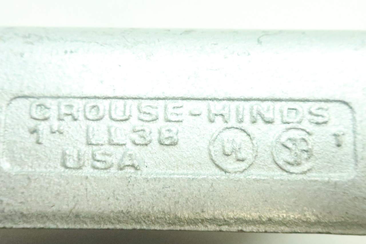 CROUSE HINDS LL38 1 Inch Iron Outlet Body - Heavy Duty Electrical Conduit Fitting for Industrial and Commercial Wiring Applications