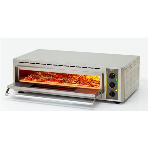 Equipex PZ4302D Commercial Pizza Oven - 1 Deck, 208-240V, 5700W Electric Countertop Pizza Maker for Restaurants & Pizzerias - Perfect for Baking Crispy Pizzas, Bread & Pastries