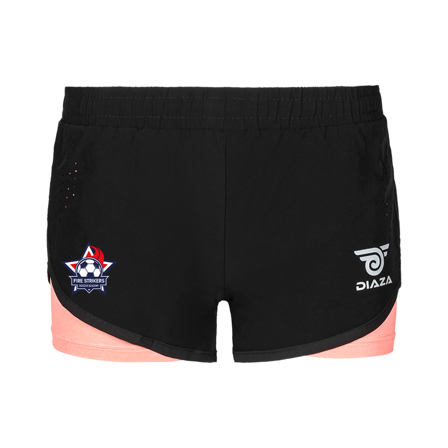 Premium Fire Strikers Rosa Shorts - Women's High-Waisted Athletic Shorts for Running, Yoga & Gym - Breathable Quick-Dry Workout Shorts with Pockets