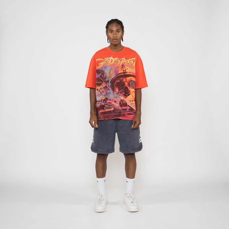 Godspeed New York F1 Racing Dreams T-Shirt - Red | Stylish Motorsport Apparel for Formula 1 Fans & Streetwear Enthusiasts