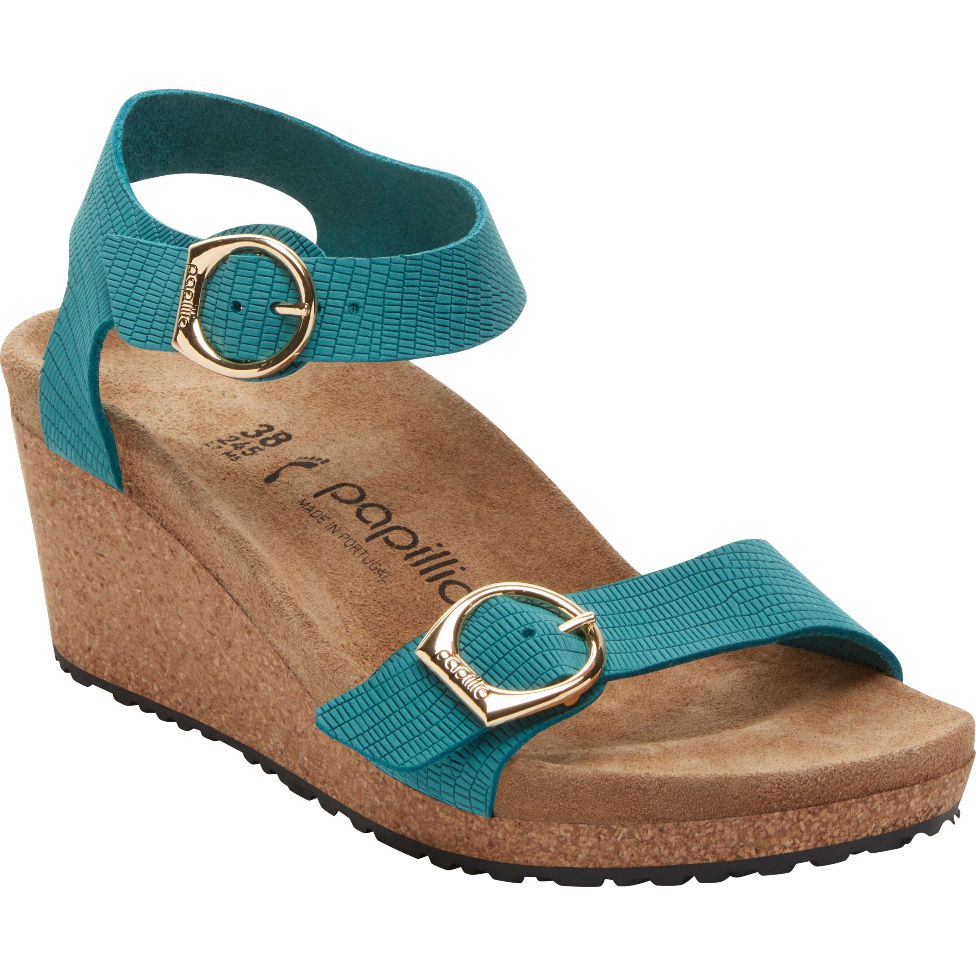 BIRKENSTOCK SOLEY NUBUCK Leather Sandals for Women - Comfortable Arch Support - Final Sale - Perfect for Summer, Beach, and Casual Outings