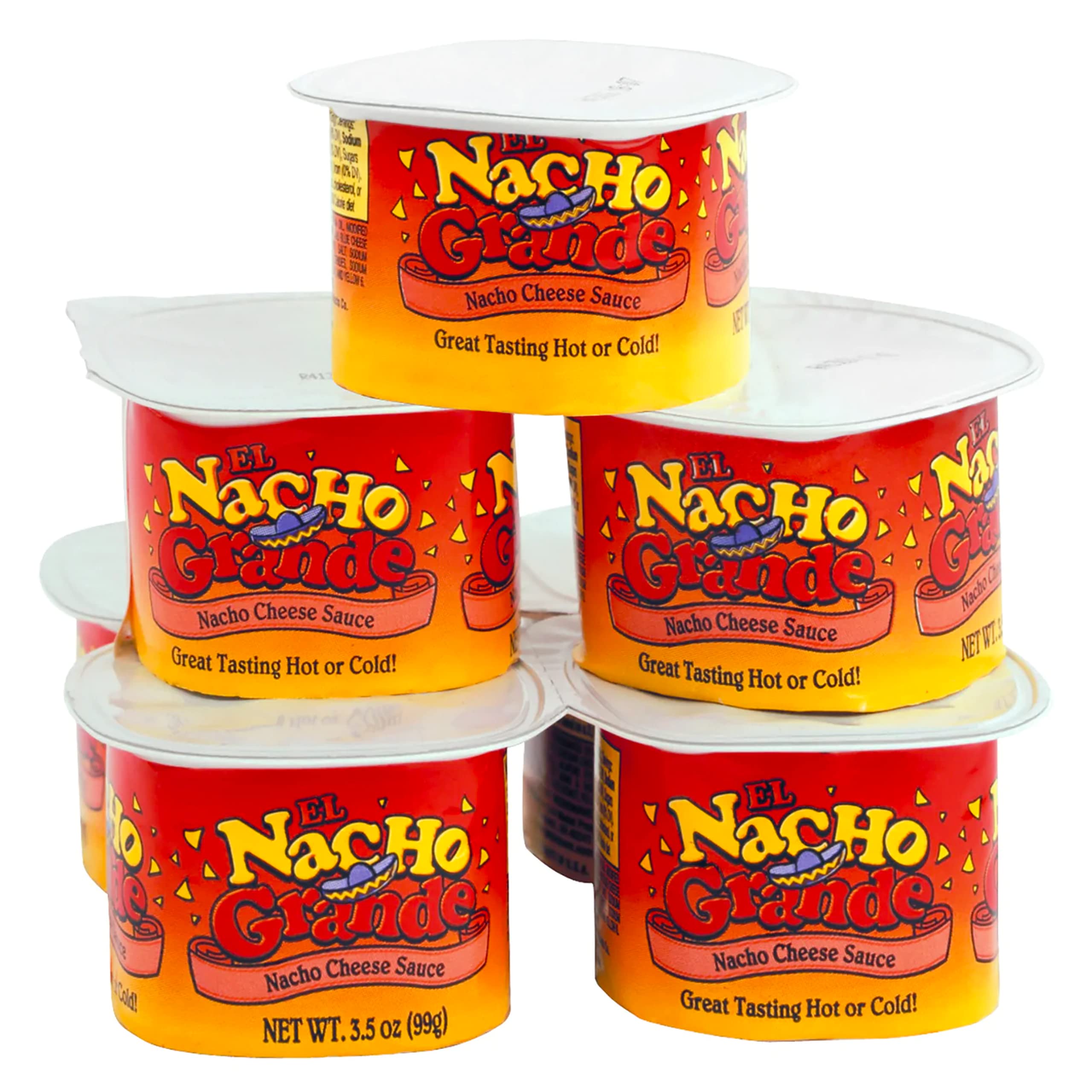 El Nacho Grande Deluxe Portion Pak Cheese Cups, 3.5-oz (Case of 48) - Perfect for Movie Nights, Parties & Concession Stands