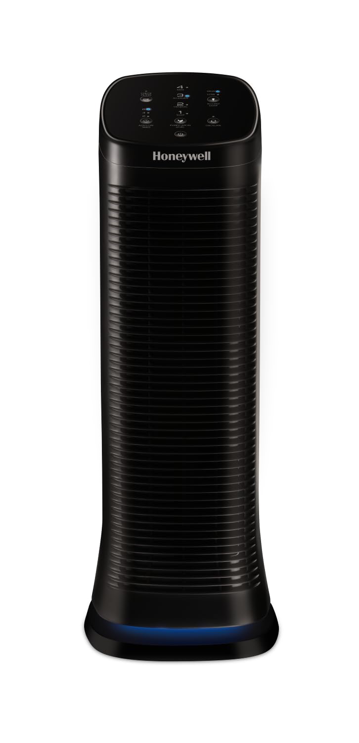 AirGenius 4 Air Purifier & Odor Eliminator - HEPA Filter for Home, Office, Bedroom - Removes Allergens, Dust, Pet Dander & Smoke - Quiet Black Air Cleaner for Better Breathing & Fresh Air