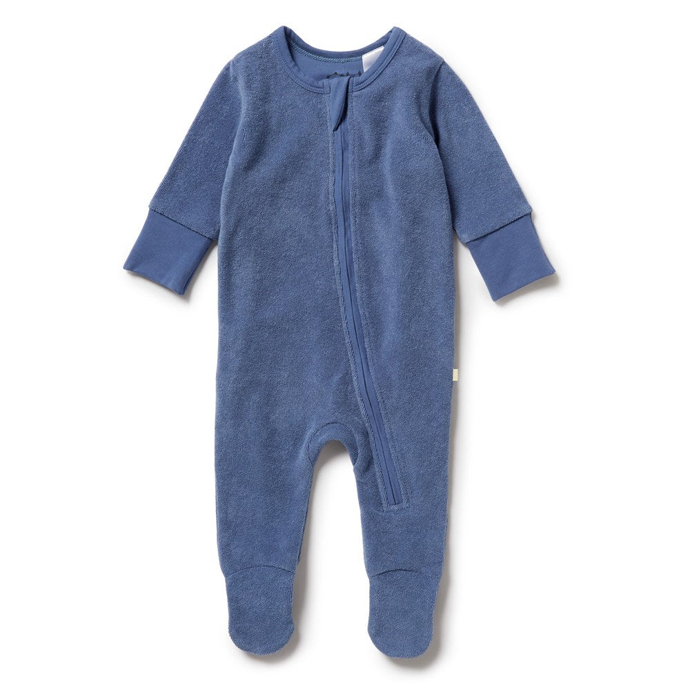 Organic Cotton Terry Zipsuit for Babies - Soft & Breathable One-Piece Romper with Snap Buttons | Perfect for Newborns, Infants & Toddlers | Ideal for Playtime, Naptime & Daily Wear