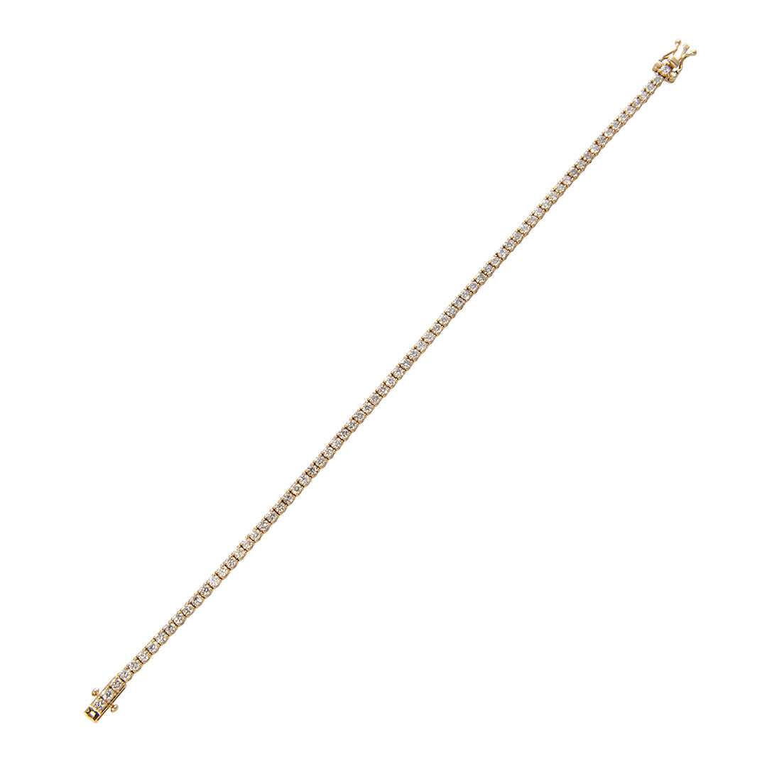 4ctw Diamond Tennis Bracelet in 14K Yellow Gold - Elegant Jewelry for Women, Perfect for Weddings, Anniversaries & Special Occasions