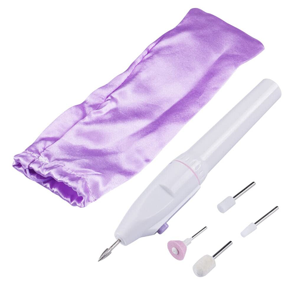 Ubersweet® Professional Portable Electric Nail Drill Machine - Rechargeable Nail File Kit with 6 Drill Bits for Gel Nails, Manicure & Pedicure - Perfect Gift for Women & Girls - Home Salon & Travel Nail Care Solution