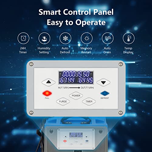 GARVEE 180 Pints Commercial Dehumidifier with Auto Defrost & Drain Pump - Powerful Moisture Removal for Basements, Warehouses, and Large Spaces