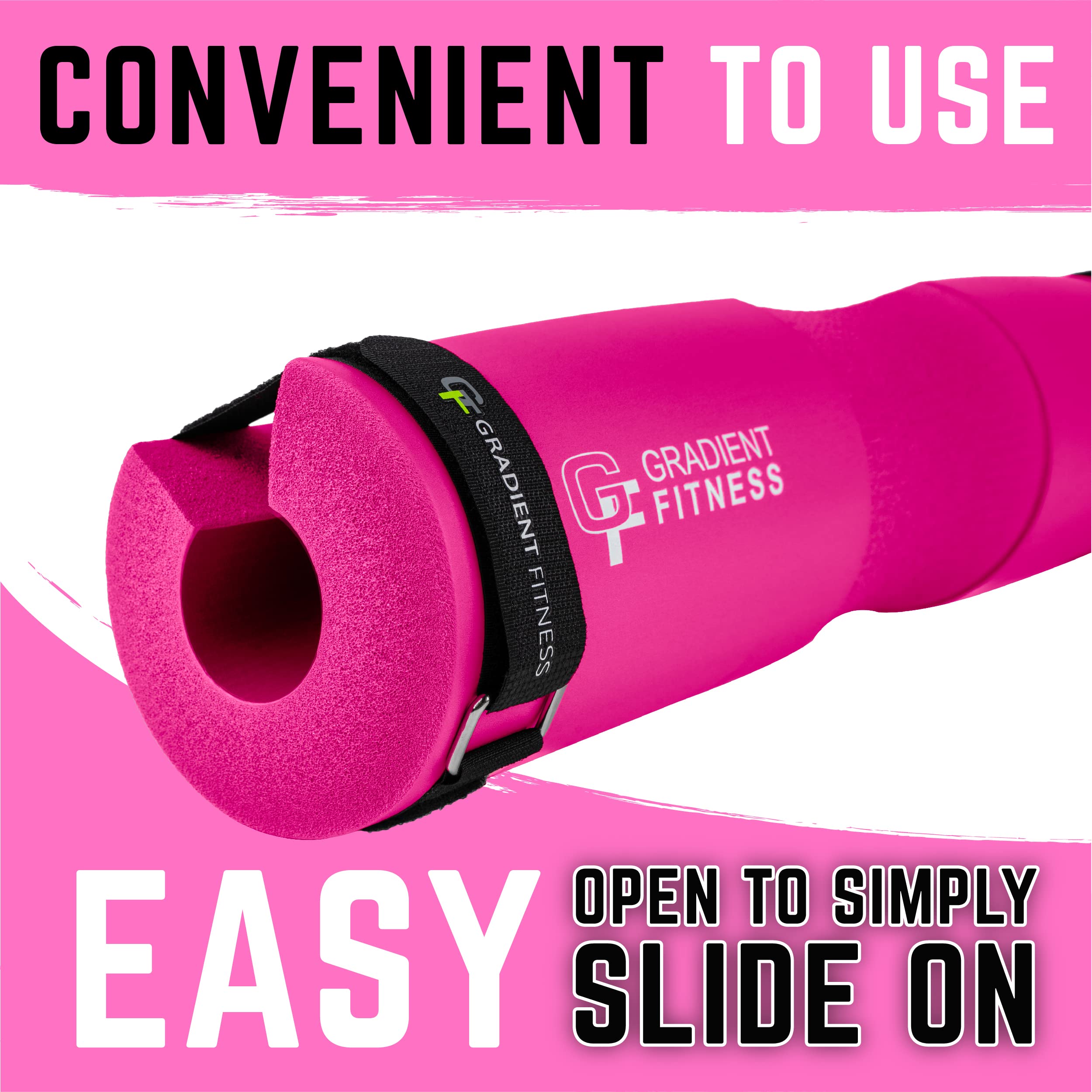 Premium Gradient Fitness Barbell Pad - Extra Thick Cushion for Hip Thrusts, Squats & Glute Workouts - Compatible with Olympic & Standard Weight Bars - Ideal for Home Gym & Cross Training
