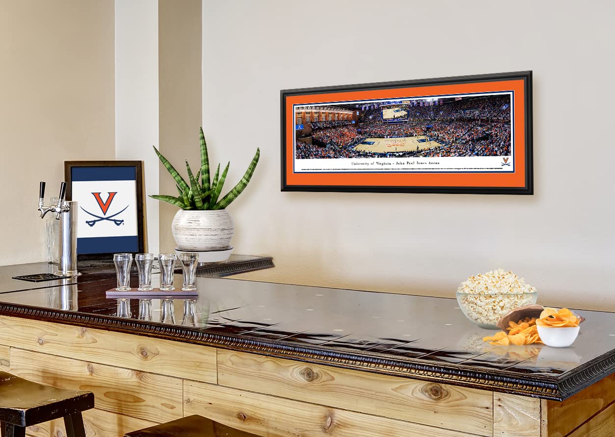 Virginia Basketball Wall Art - College Posters & Framed Pictures for Home Decor | Blakeway Panoramas | Perfect for Dorm Rooms, Game Rooms & Sports Fan Gifts