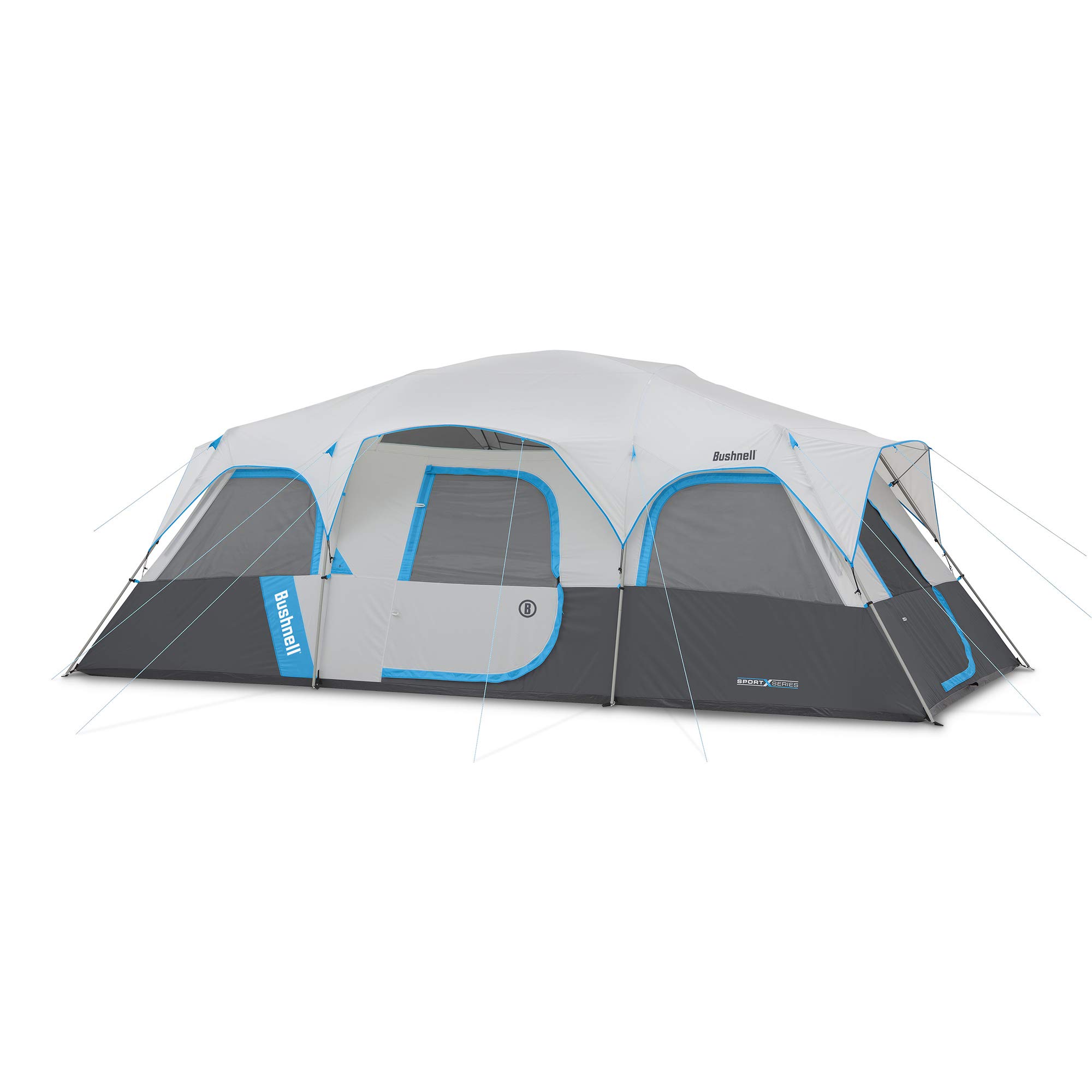 Bushnell Sport Series 4/8/12 Person Camping Tent - Waterproof Family Dome Tent for Outdoor Adventures, Hiking, and Backpacking