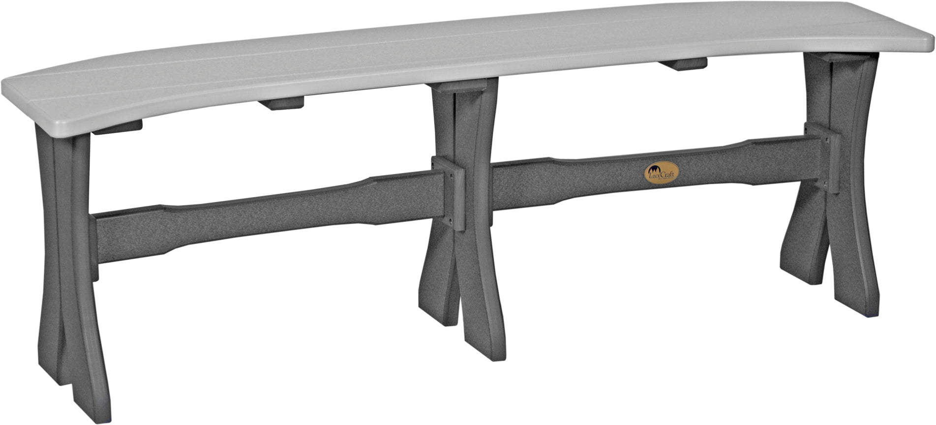 LuxCraft 52-Inch Solid Wood Dining Table Bench - Rustic Farmhouse Style Seating for Kitchen, Dining Room & Outdoor Patio Furniture