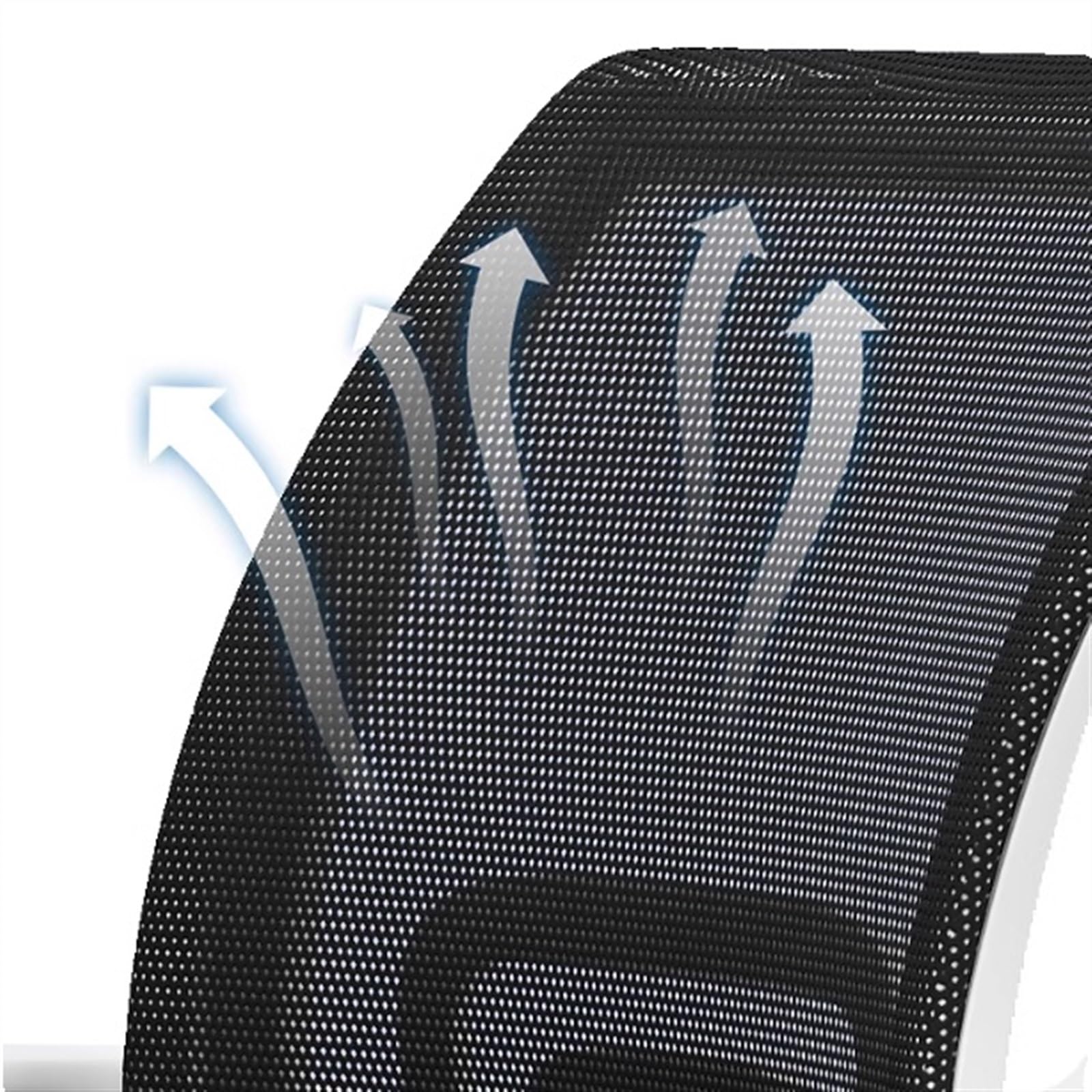 Ergonomic Office Chair with Lumbar Support - High Back Mesh Desk Chair with Fixed Armrests & Soft Foam Seat Cushion for Home & Office Use - Perfect for Long Work Hours, Gaming, and Study Sessions (Black)