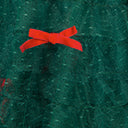 Vintage Emerald Green & Red Ribbon Tulle Cupcake Swing Dress - Retro 1950s Style Party Dress for Christmas, Holiday, Wedding & Special Occasions