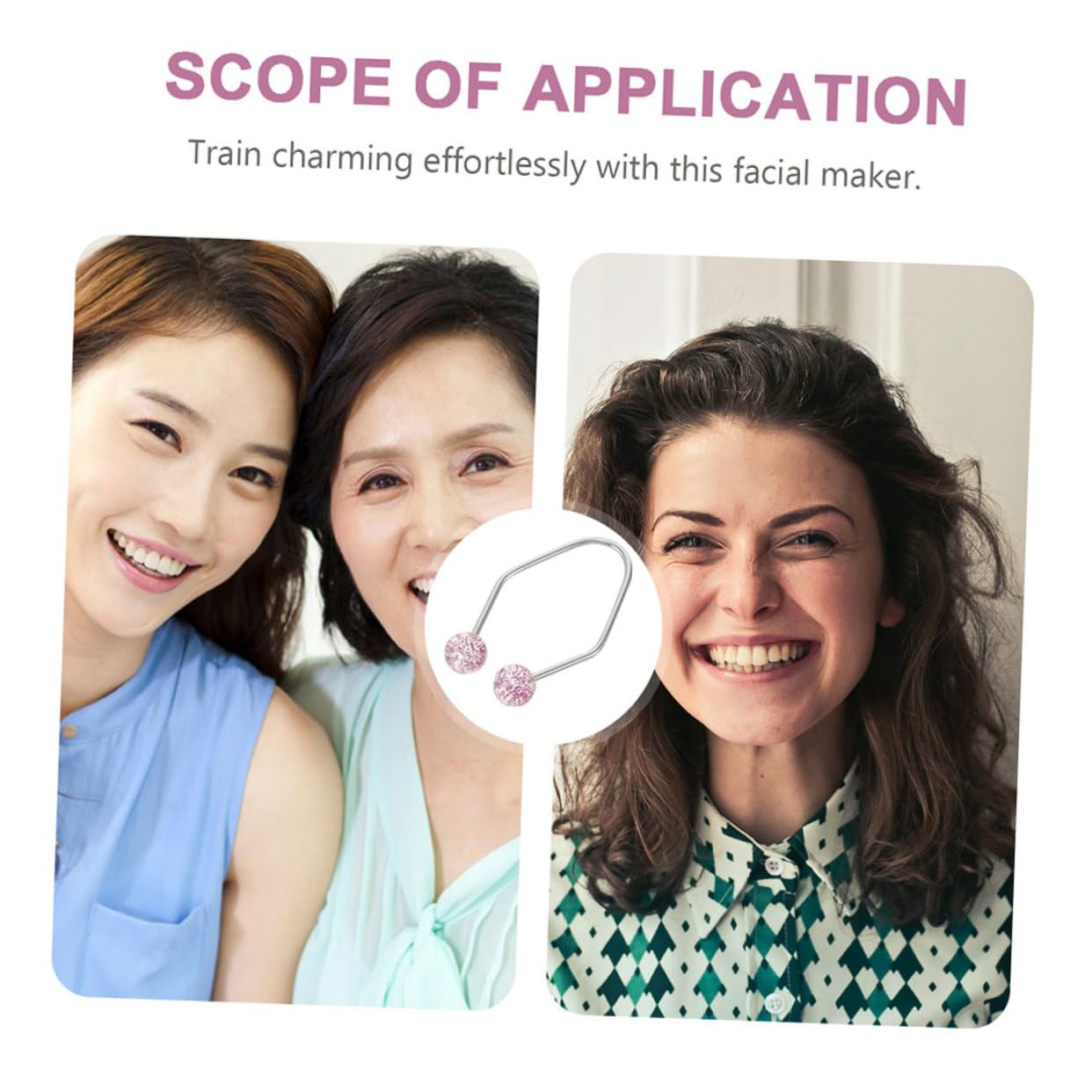 FOMIYES Dimple Shaper 2 Pack - Natural Cheek Dimple Maker, Facial Exercise Tool for Sculpting & Defining Face Contours - Perfect for At-Home Beauty Routine & Facial Yoga Practice