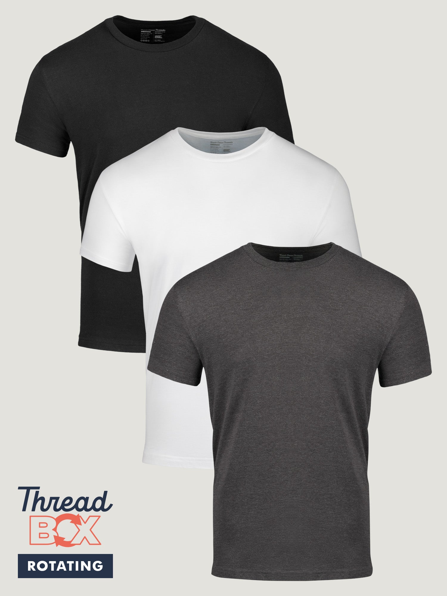 Premium 3-Pack Multipurpose T-Shirts for Men - Soft Cotton Crew Neck Tees - Perfect for Casual Wear, Gym & Layering