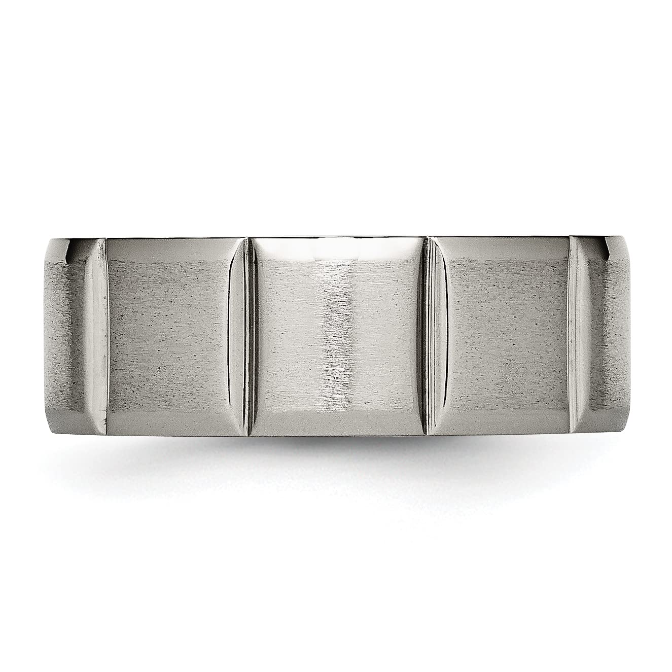 IceCarats Titanium 8mm Wedding Band Ring for Men & Women - Durable, Hypoallergenic, Comfort Fit - Perfect for Engagement, Anniversary & Everyday Wear