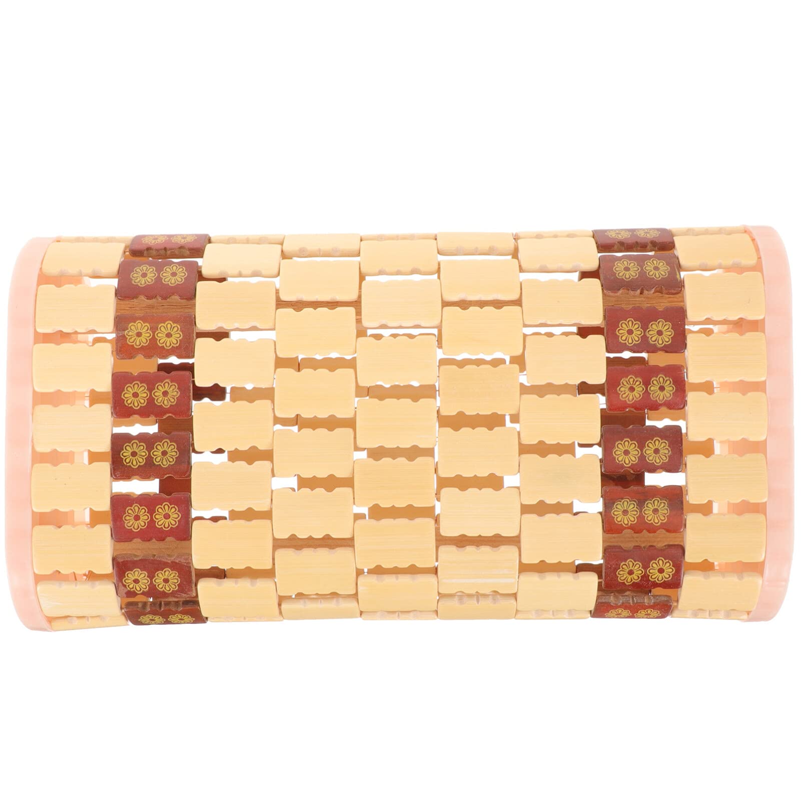 LALAFINA Bamboo Pillow - Orthopedic Neck Cushion with Massage Bamboo Slices for Sauna, Bed & Relaxation | Cooling Headrest for Women & Elderly | Perfect for Spa, Yoga, and Home Comfort