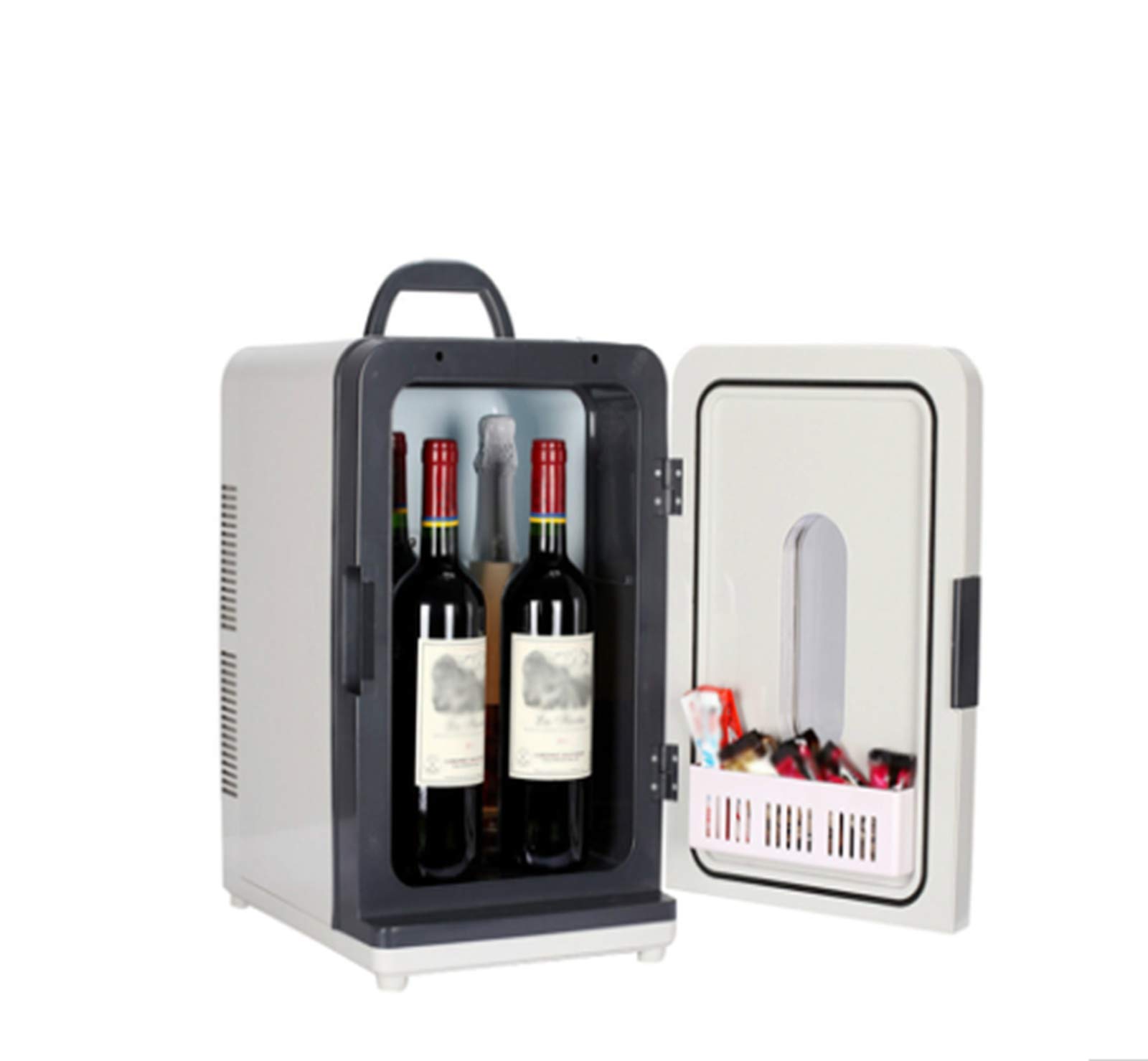 18L LDJ Mini Car Refrigerator - Dual-Core Thermoelectric Cooler for Cosmetics, Food & Drinks | Office, Dorm, Travel Use