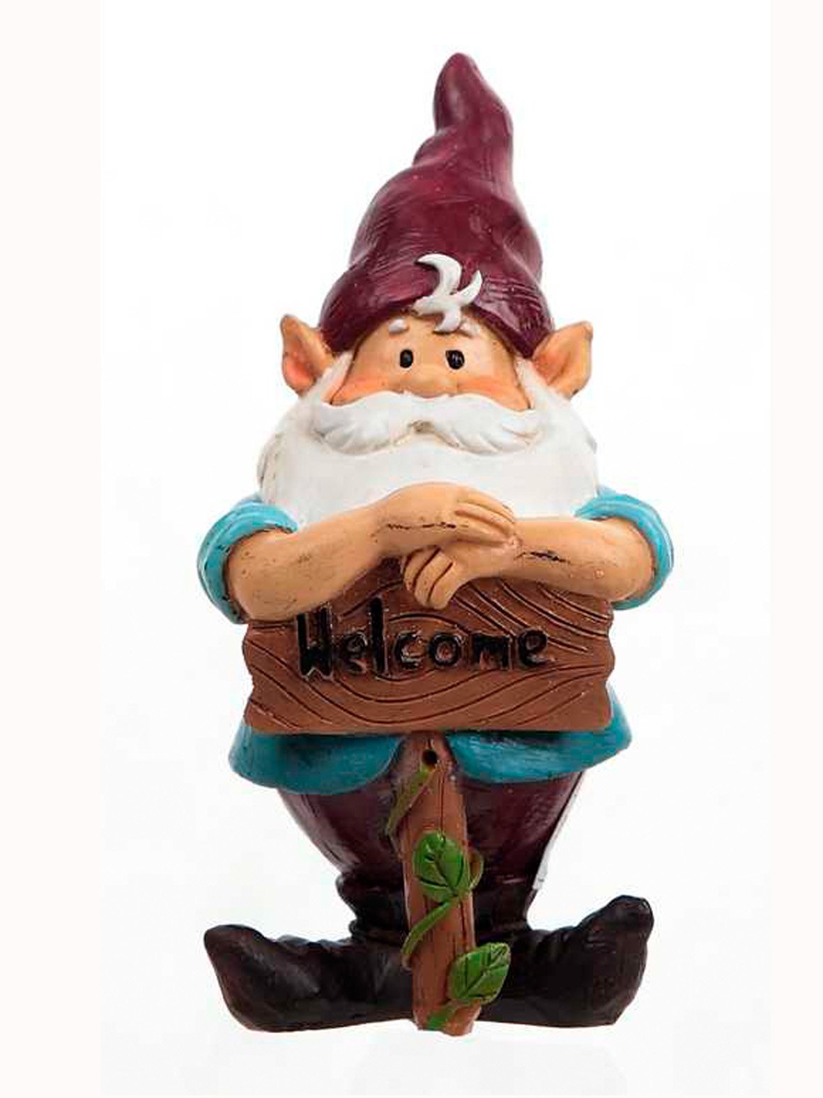 Ganz Welcome Garden Gnome Figurine - Whimsical Outdoor Decor for Lawn, Yard & Garden - Perfect Gift for Fantasy Garden Lovers