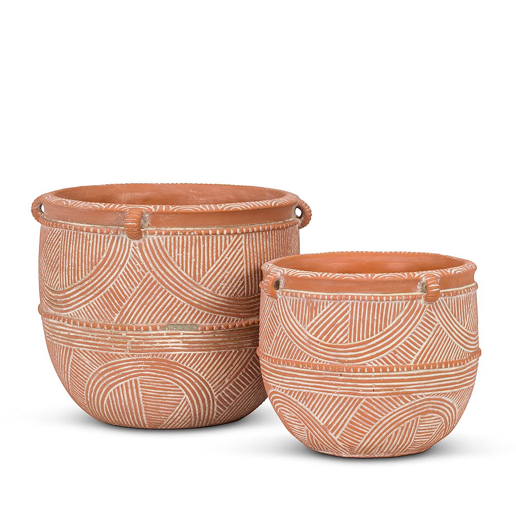 Small Rustic Planter for Home Decor - Abbott Collection | Perfect for Indoor Plants, Succulents, and Farmhouse Style