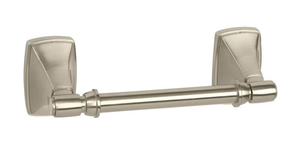 Clarendon Pivoting Double Post Toilet Paper Holder - Modern Bathroom Tissue Roll Dispenser for Home & Office Use