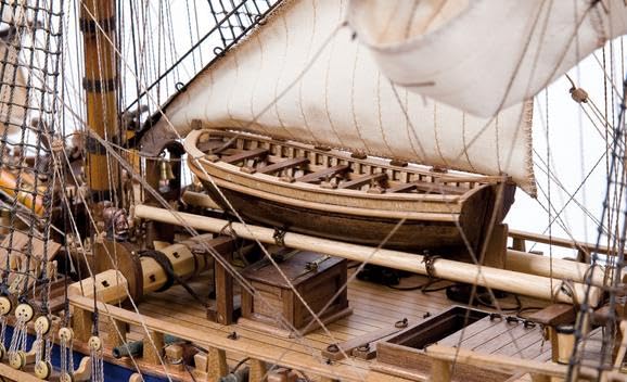Endeavour 1/54 Scale Model Ship - Handcrafted Wooden Sailing Boat for Collectors & Decor | Perfect for Home Display, Nautical Gifts & Historical Enthusiasts