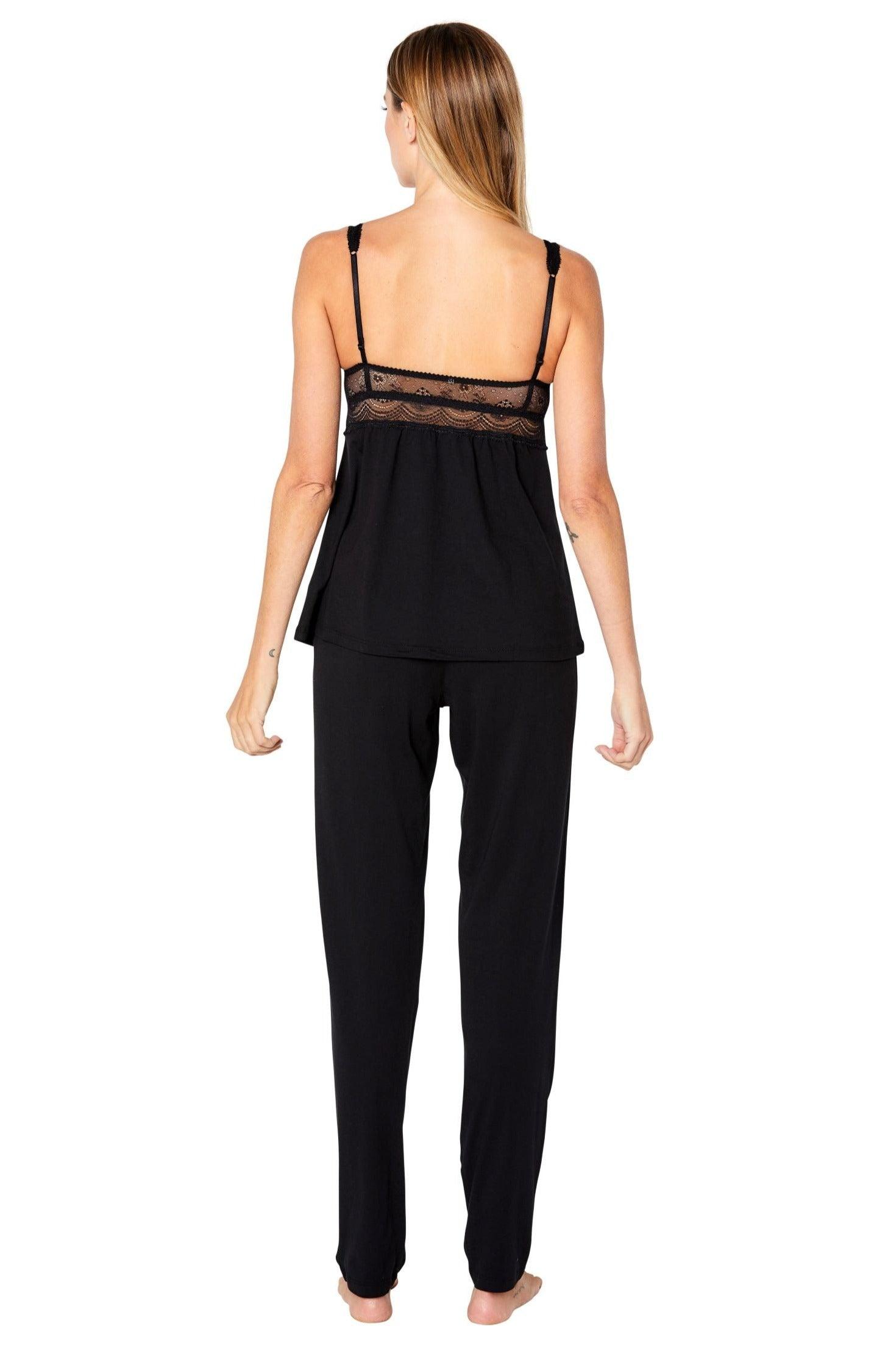 Penelope Tank Camisole Pajama Set - Women's Soft Sleepwear Loungewear for Summer Nights & Relaxing at Home