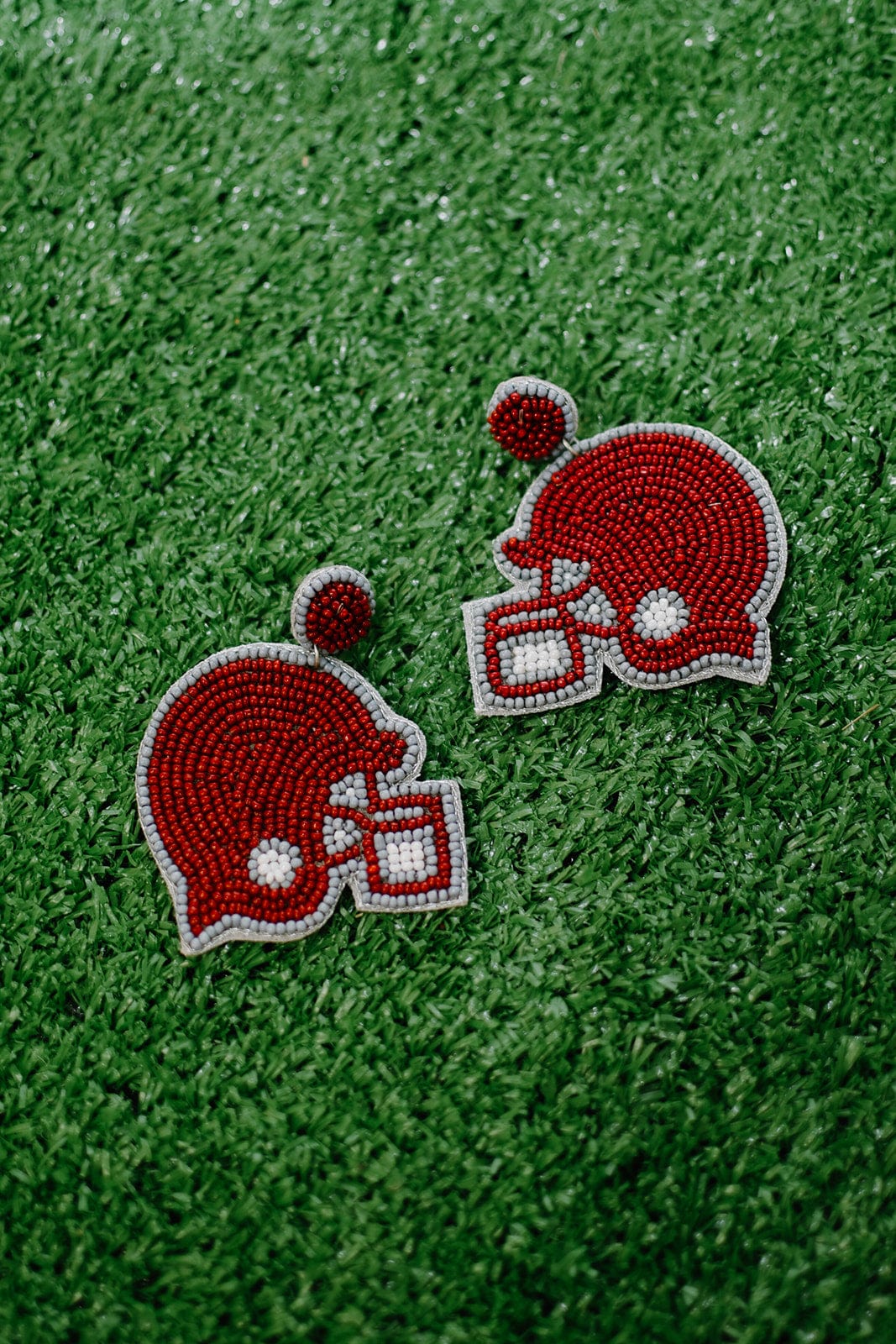 Stylish Maroon & Grey Beaded Helmet Earrings for Women - Boho Chic Dangle Earrings for Parties, Weddings & Everyday Wear