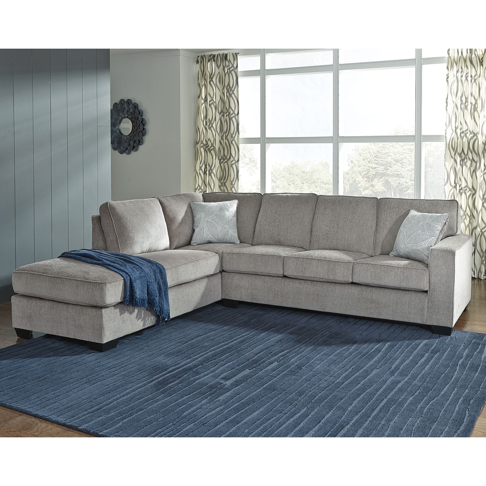Altari 2-Piece Sectional Sofa with Chaise Lounge - Modern L-Shaped Living Room Furniture for Small Spaces & Apartments