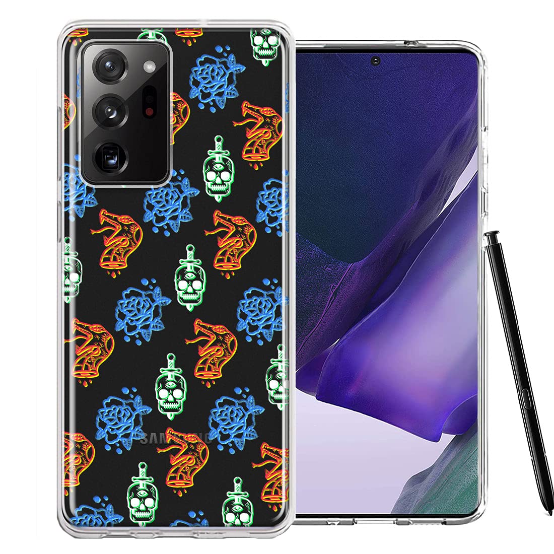 Snakes Skulls Roses Samsung Galaxy Note 20 Ultra Case - Stylish Protection for Daily Use