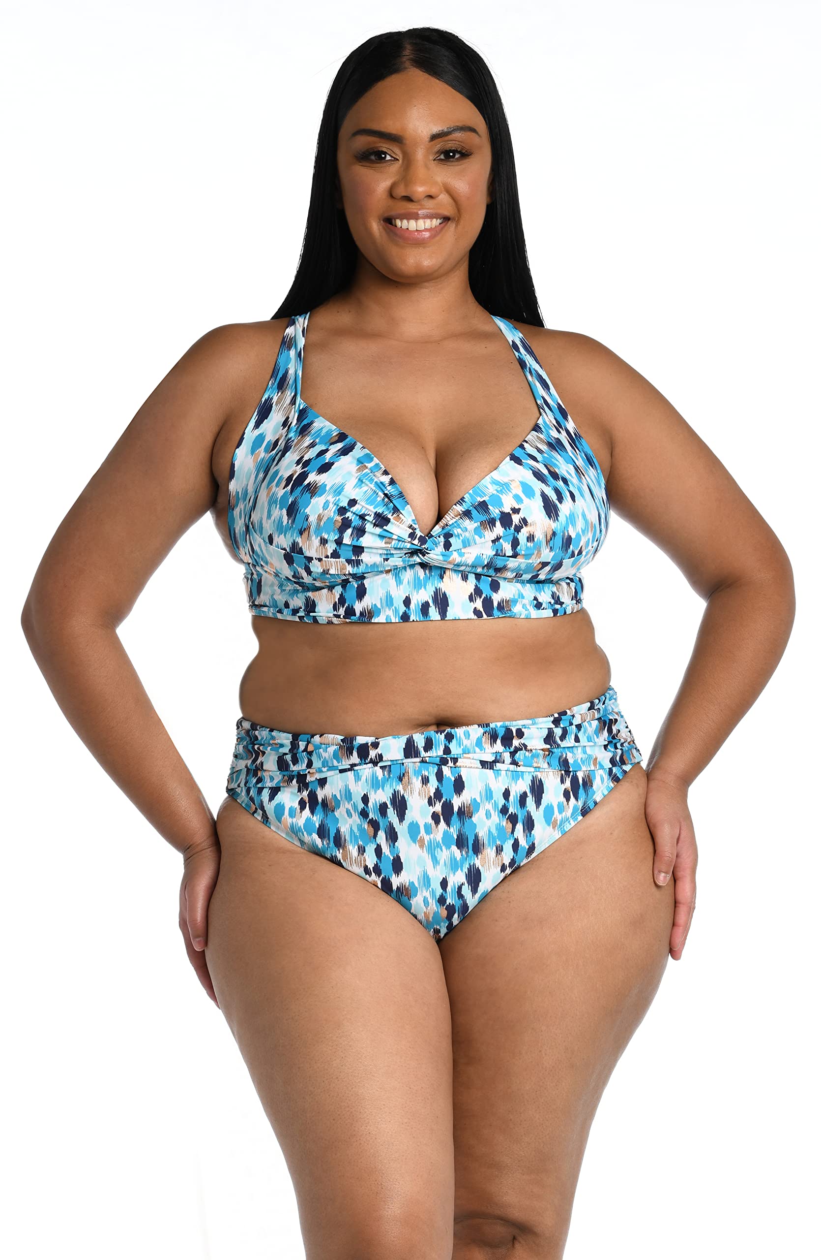 La Blanca Women's Banded Hipster Bikini Swimsuit Bottom - High Waisted Swimwear for Women, Comfortable Beach & Pool Wear, Perfect for Vacation, Summer Swim, Water Sports