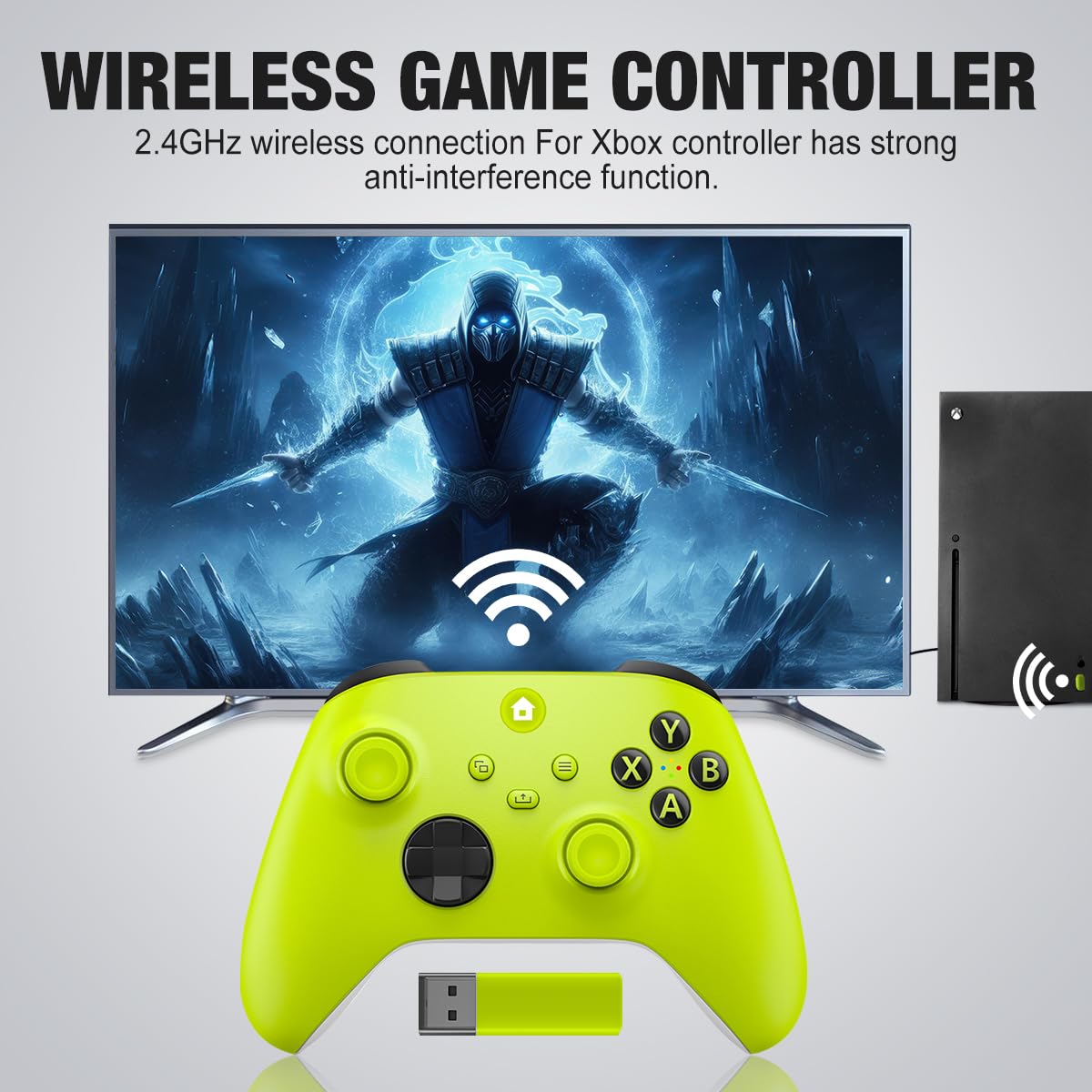 HaeBorl Wireless Gaming Controller for Xbox One, Series X|S & Windows PC - Ergonomic Design with Enhanced Grip for Long Gaming Sessions - Perfect for FPS, Racing & Action Games