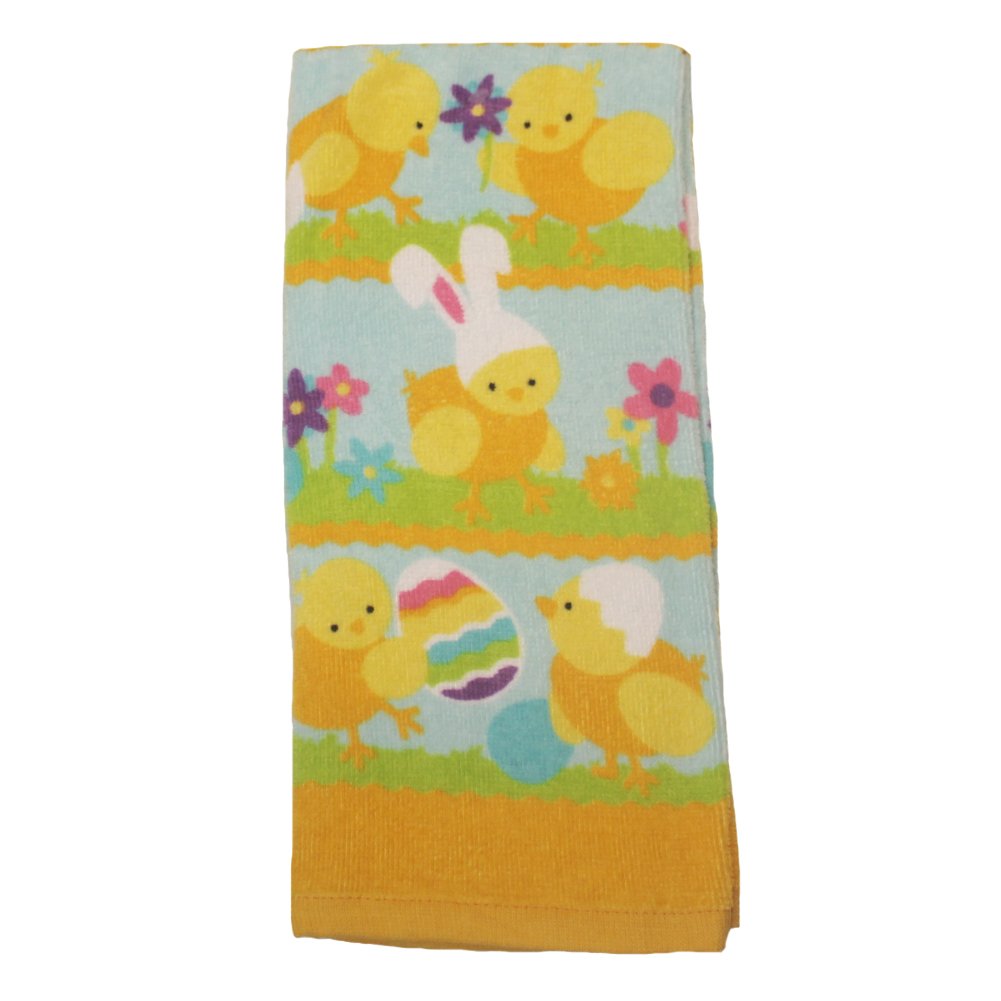 Easter Plush Kitchen Towels - Soft & Absorbent Easter Chick Design for Holiday Decor & Fun Playtime - Perfect for Easter Decorations, Gift Giving & Kids Play Scenes