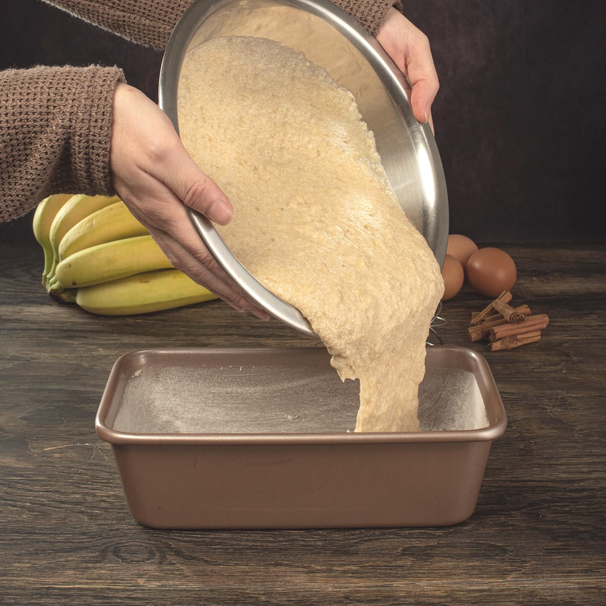 Premium PFOA-Free Nonstick Baking Pans Set - 4-Piece Bundle (2 Half Sheet Pans 13x18