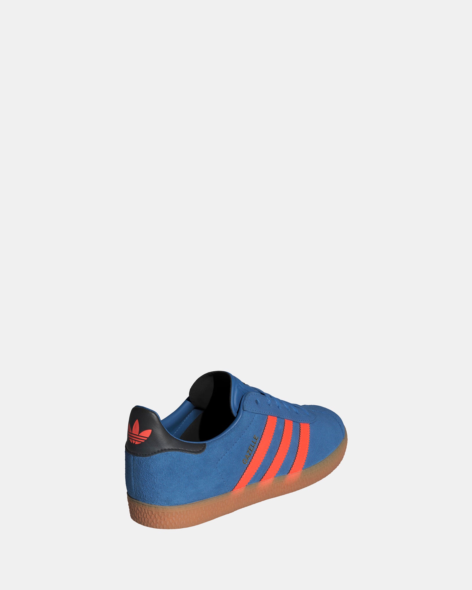 Gazelle Grade School Sneakers - Focus Blue/Solar Orange/Black - Lightweight Running Shoes for Kids, Comfortable Athletic Footwear for School & Play