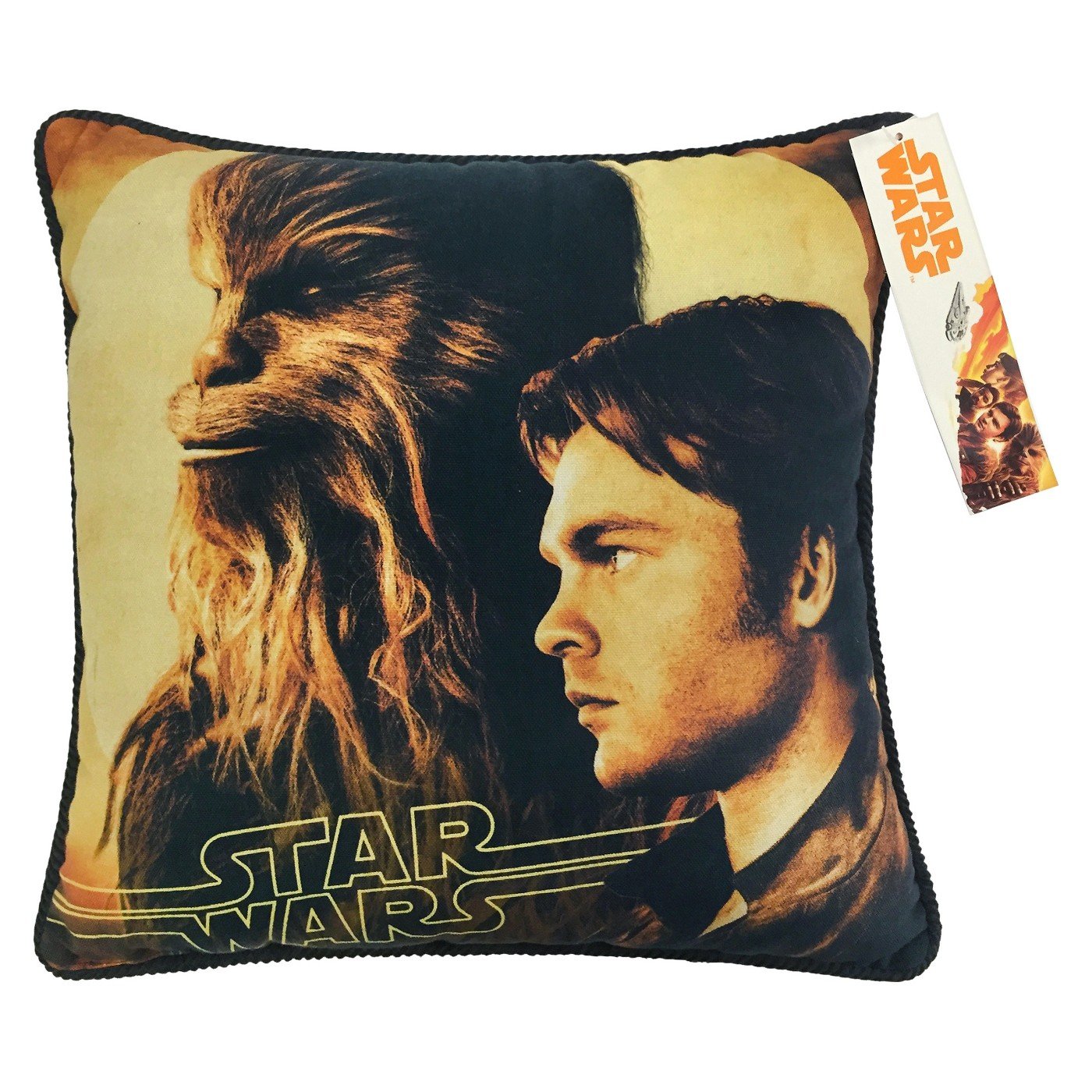 Star Wars Kessel Throw Pillow 15x15 Inches - Yellow Franco Solo Design for Living Room, Bedroom & Home Decor